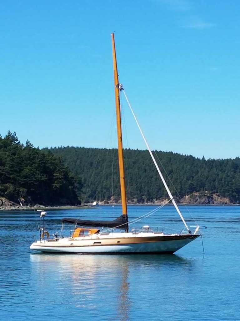 tumblehome sailboat